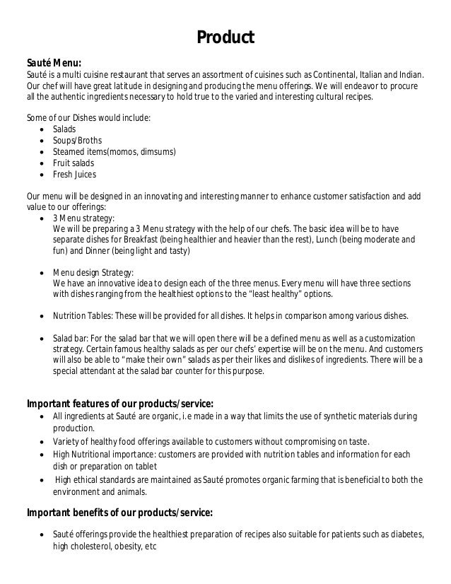 organic restaurant business plan in india conclusion restaurant business plan